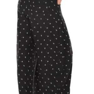 Lazy Check Relaxed Wide-Leg Trousers